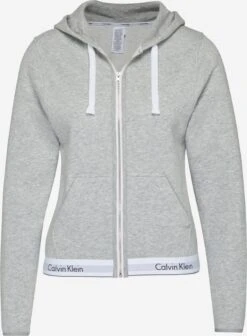 CALVIN KLEIN UNDERWEAR Sweatvesten Regular Sweatvest Dames Grijs / Grijs Gemêleerd