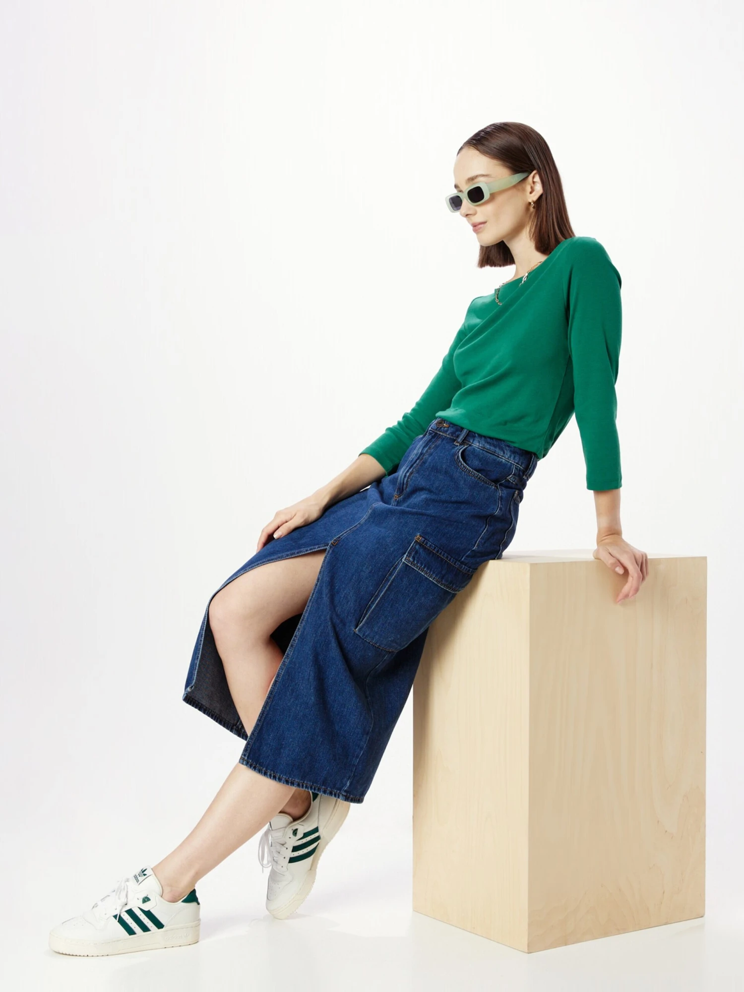 ESPRIT Shirts Met 3/4 Mouw Shirt Dames Donkergroen 7 ESPRIT Shirts Met 3/4 Mouw Shirt Dames Donkergroen - Afbeelding 5