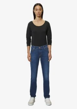 Marc O'Polo Straight Regular Jeans ALBY Dames Donkerblauw -Dameskleding Verkoop Winkel 02262ff2d2f61c9cf96b463e96252e03