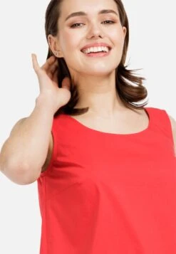 HELMIDGE Mouwloze Shirts Top Dames Rood -Dameskleding Verkoop Winkel 0257c8d3a7dcbc072ad565b1401e9da7