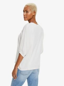 ESPRIT Oversized Shirts Oversized Shirt Dames Offwhite -Dameskleding Verkoop Winkel 053b3d9be5638f9e2ef8e4673400f5cf