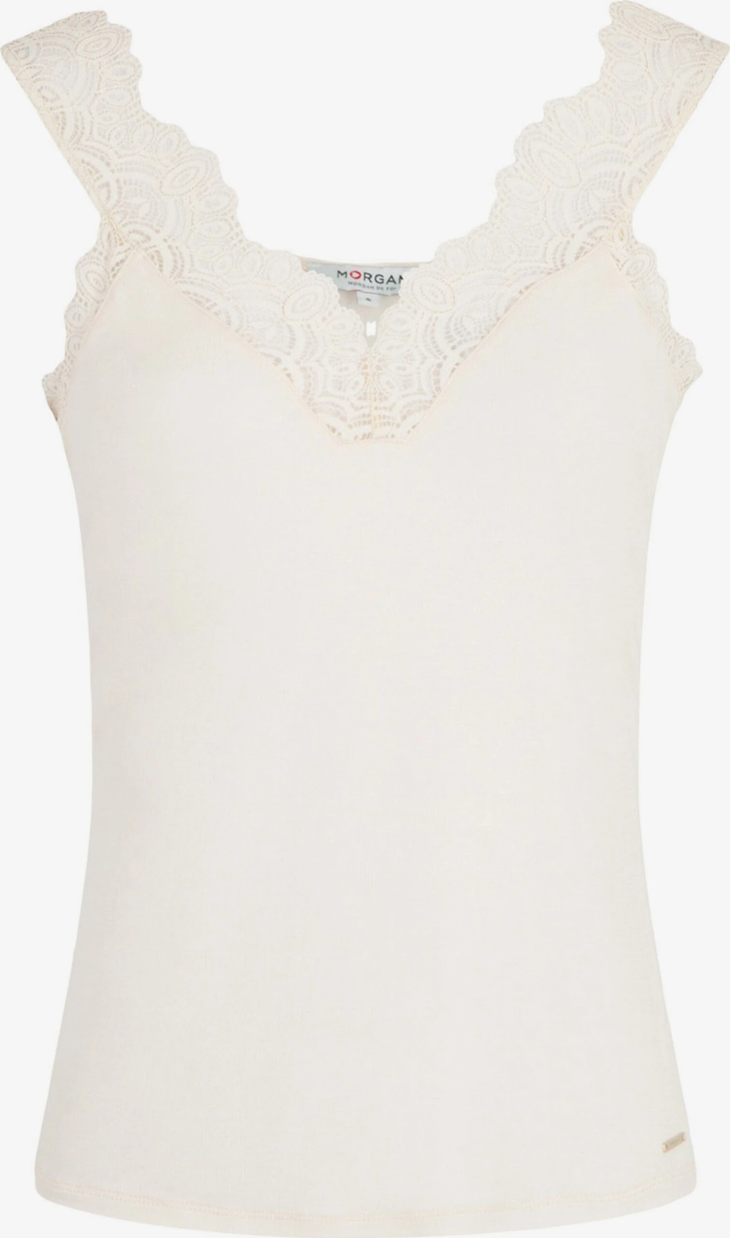 MORGAN Kanten Tops Top DNINO Dames Ivoor 3 MORGAN Kanten Tops Top DNINO Dames Ivoor