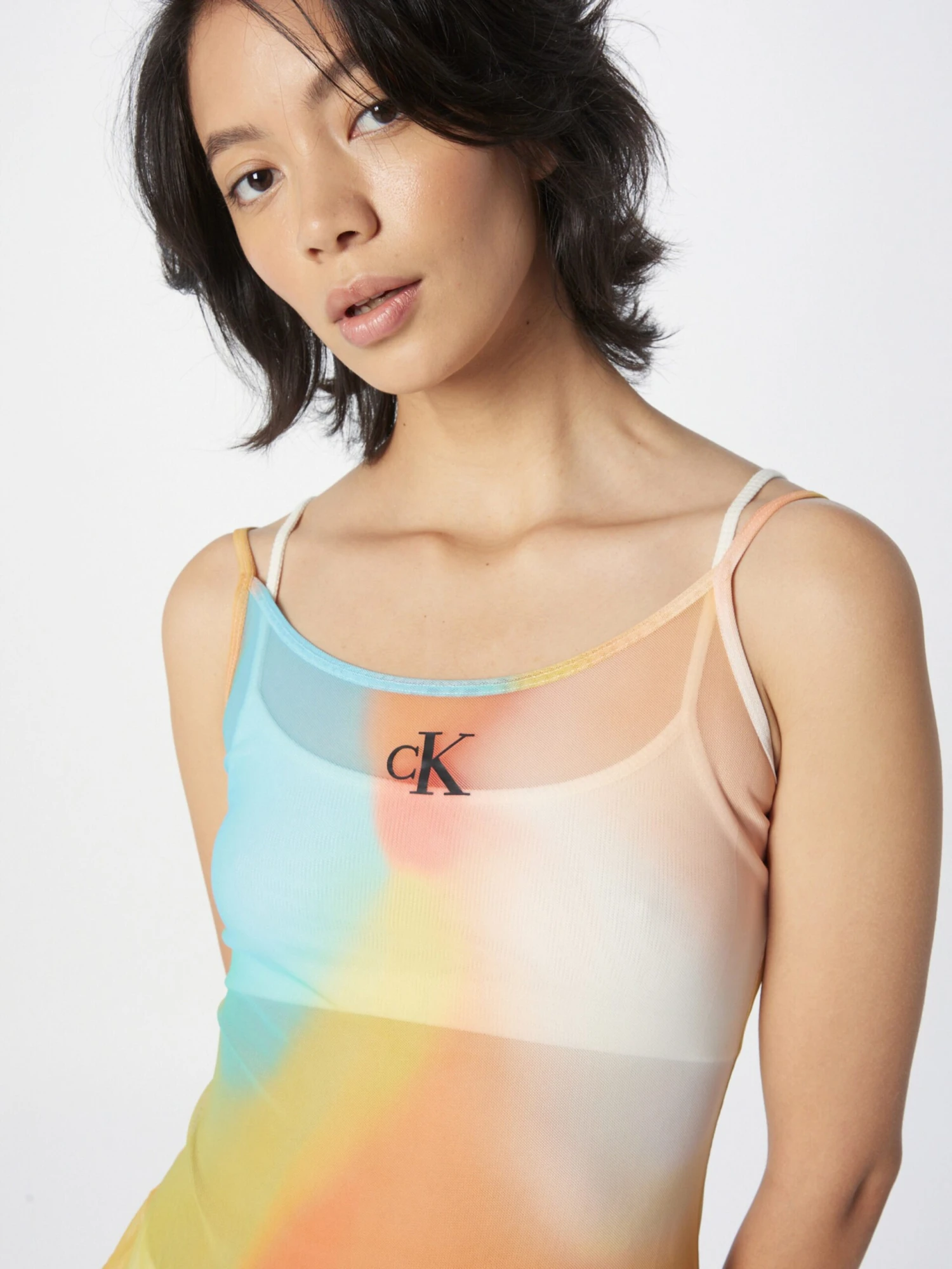 Calvin Klein Swimwear Strandjurkjes Strandjurk Dames Blauw 4 Calvin Klein Swimwear Strandjurkjes Strandjurk Dames Blauw - Afbeelding 2