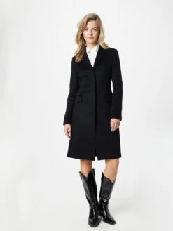 Calvin Klein Wollen Mantels Tussenmantel Dames Zwart -Dameskleding Verkoop Winkel 0c42657d32c9fff8b8cdc04c0a4e9bde