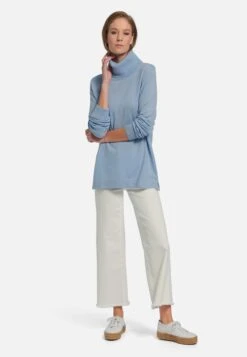 Coltruien Trui Dames Lichtblauw -Dameskleding Verkoop Winkel 0c95bad119eb332284b3e157bd71492b