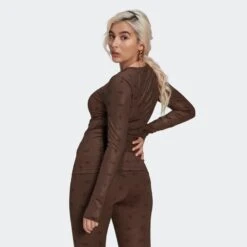 Adidas Originals Longsleeves Shirt Dames Bruin / Chocoladebruin -Dameskleding Verkoop Winkel 0d32eaaec125a506482c6ba09b4a5522