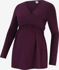 Longsleeves Shirt Fabienne Dames Aubergine