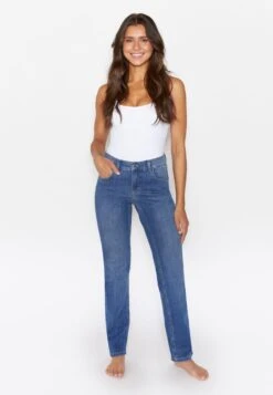Angels Straight Regular Jeans Dolly Dames Blauw -Dameskleding Verkoop Winkel 0f6ab5be0884755bd682524d0a989b96