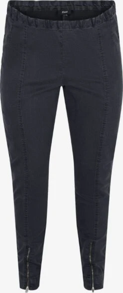 Zizzi Jeans Skinny Jeggings Dames Grijs