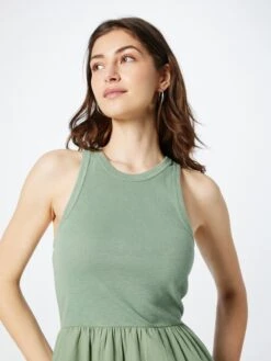 ESPRIT Jerseyjurken Jurk Dames Kaki -Dameskleding Verkoop Winkel 11b6ebb3080dfb316121d8125291cbb2