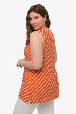 Ulla Popken Mouwloze Shirts Top Dames Oranje -Dameskleding Verkoop Winkel 11f6c911e69181c009212984f76657a5