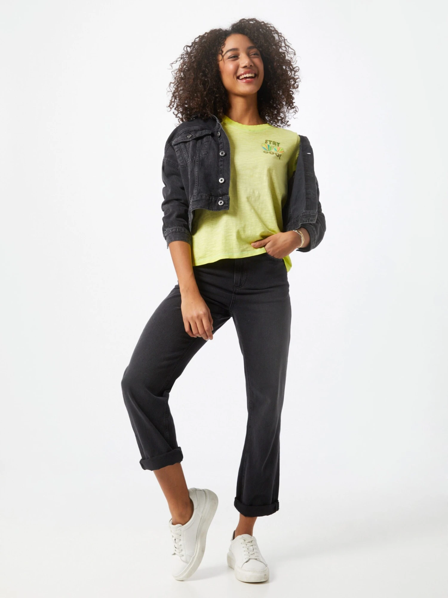 ESPRIT T-shirts Shirt Dames Geel Gemêleerd 6 ESPRIT T-shirts Shirt Dames Geel Gemêleerd - Afbeelding 4