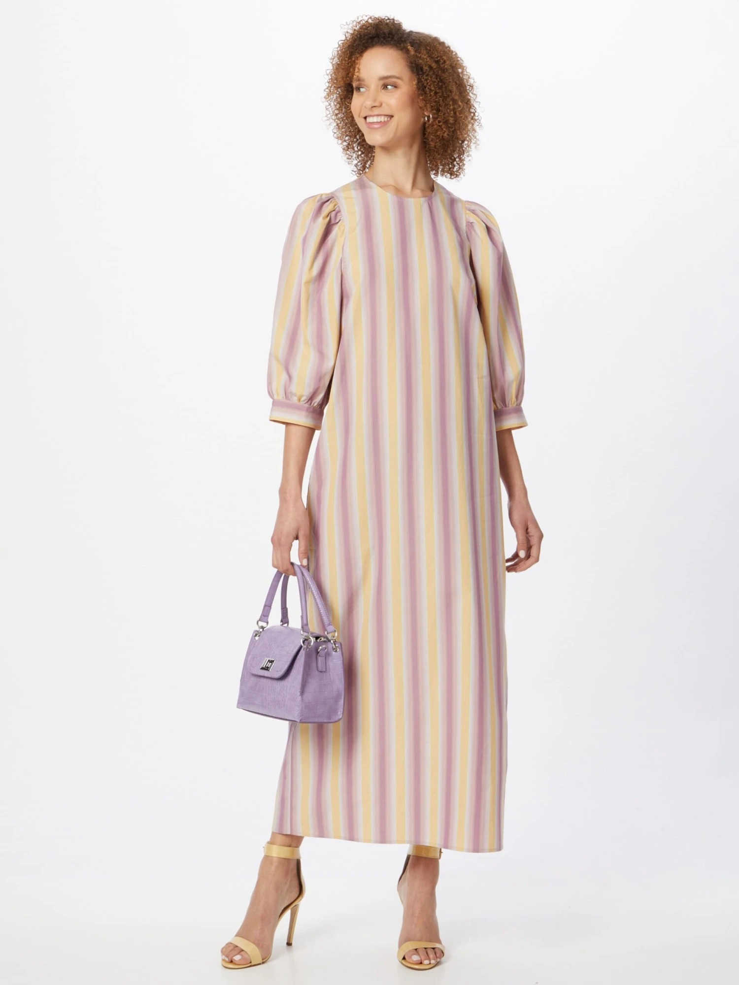 SAMSØE SAMSØE Maxi Jurken Jurk Celestina Dames Lila 7 SAMSØE SAMSØE Maxi Jurken Jurk Celestina Dames Lila - Afbeelding 5