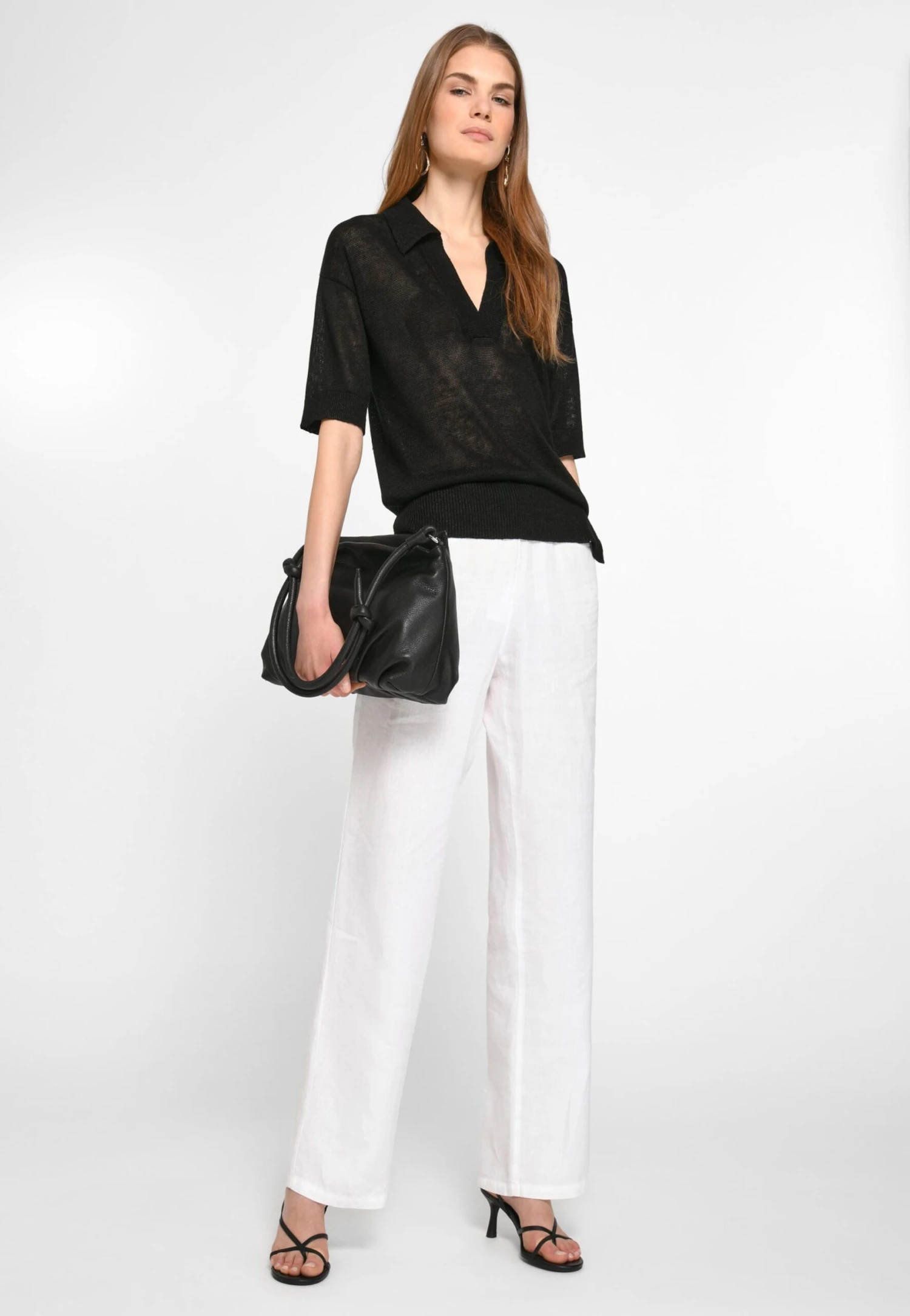 Fijngebreide Truien Trui Dames Zwart 5 Fijngebreide Truien Trui Dames Zwart - Afbeelding 3