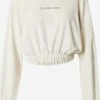 Calvin Klein Jeans Sweatshirts Sweatshirt Dames Ecru -Dameskleding Verkoop Winkel 17427f532acb2a17d762a96f83e12da5