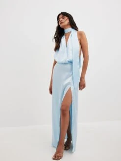 NA-KD Avondjurken Avondjurk Dames Hemelsblauw