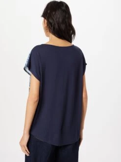 MORE&MORE T-shirts Shirt Dames Navy / Lichtblauw -Dameskleding Verkoop Winkel 17c369123bdc3fed9e189bcebdfa5834