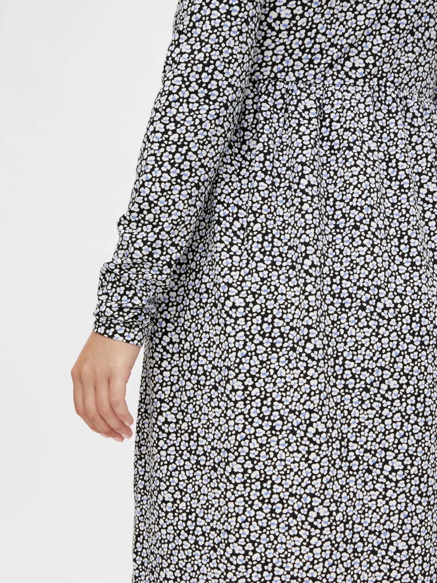 Mamalicious Jerseyjurken Jurk Sannie Dames Zwart 8 Mamalicious Jerseyjurken Jurk Sannie Dames Zwart - Afbeelding 6