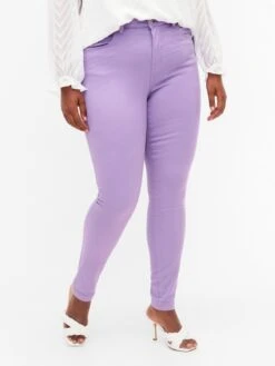 Zizzi Jeans Slimfit Jeans Dames Lila -Dameskleding Verkoop Winkel 1a897d209e692f67cee084ab5c777145