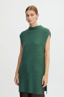 ICHI Truien Zonder Mouwen Trui Dames Groen -Dameskleding Verkoop Winkel 1b065181e6fb5d7a87377fe85f4cb399