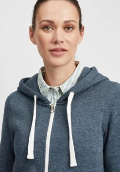 OXMO Sweatvesten Sweatvest Olinda Dames Blauw -Dameskleding Verkoop Winkel 1c07cc92ccd26f15500cc932446dd223