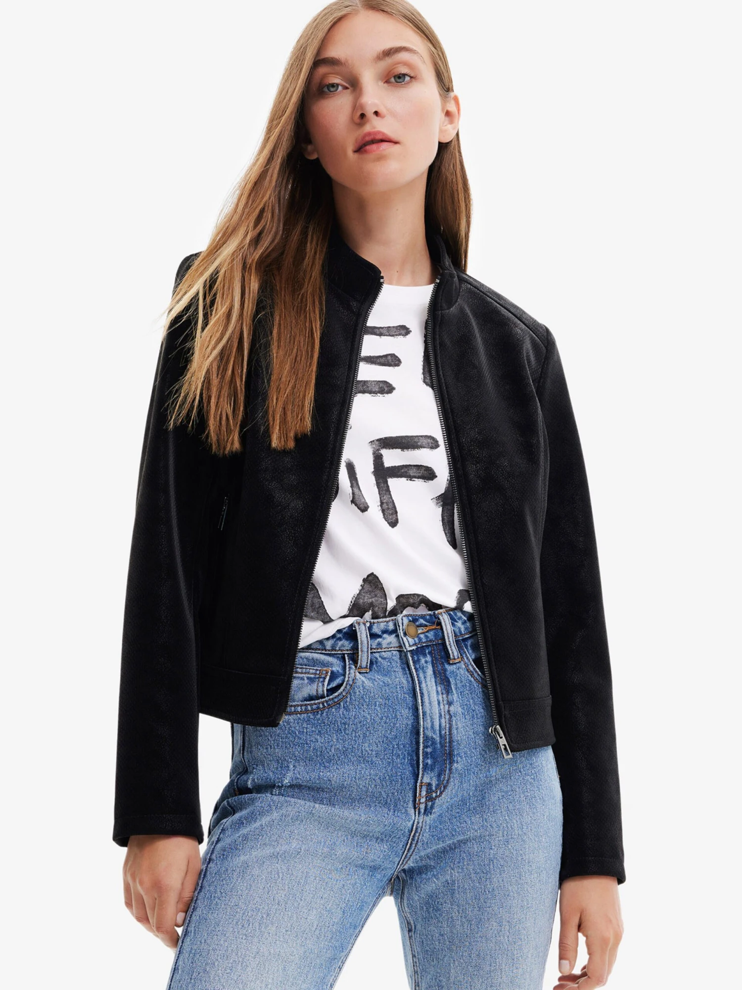 Desigual Tussenjassen Tussenjas LAS VEGAS Dames Zwart 5 Desigual Tussenjassen Tussenjas LAS VEGAS Dames Zwart - Afbeelding 3