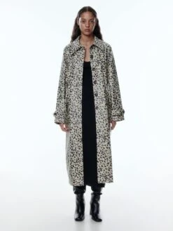 EDITED Trenchcoats Tussenmantel Minna Dames Bruin / Zwart -Dameskleding Verkoop Winkel 1e479247187773c379494ed5fcde7dd8