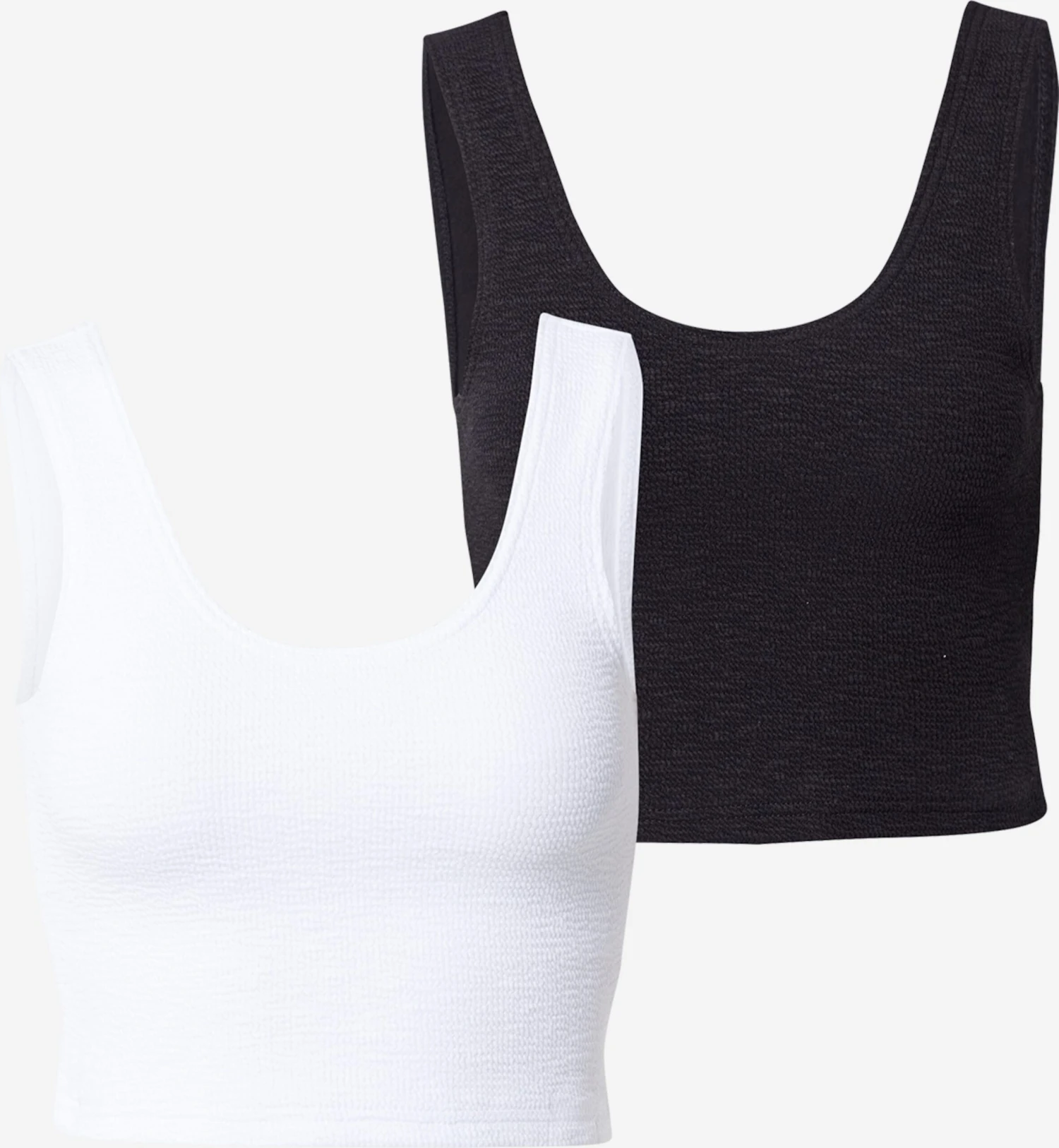 WEEKDAY Tanktops Top Elvira Dames Zwart / Wit 3 WEEKDAY Tanktops Top Elvira Dames Zwart / Wit