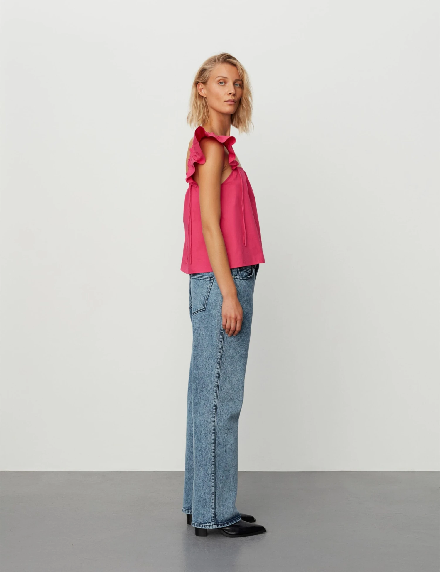 Blouse Tops Blouse Cerise Dames Fuchsia 5 Blouse Tops Blouse Cerise Dames Fuchsia - Afbeelding 3