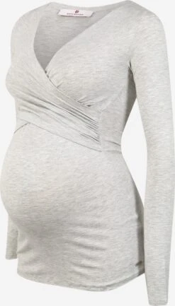 Longsleeves Shirt Laila Dames Grijs Gemêleerd