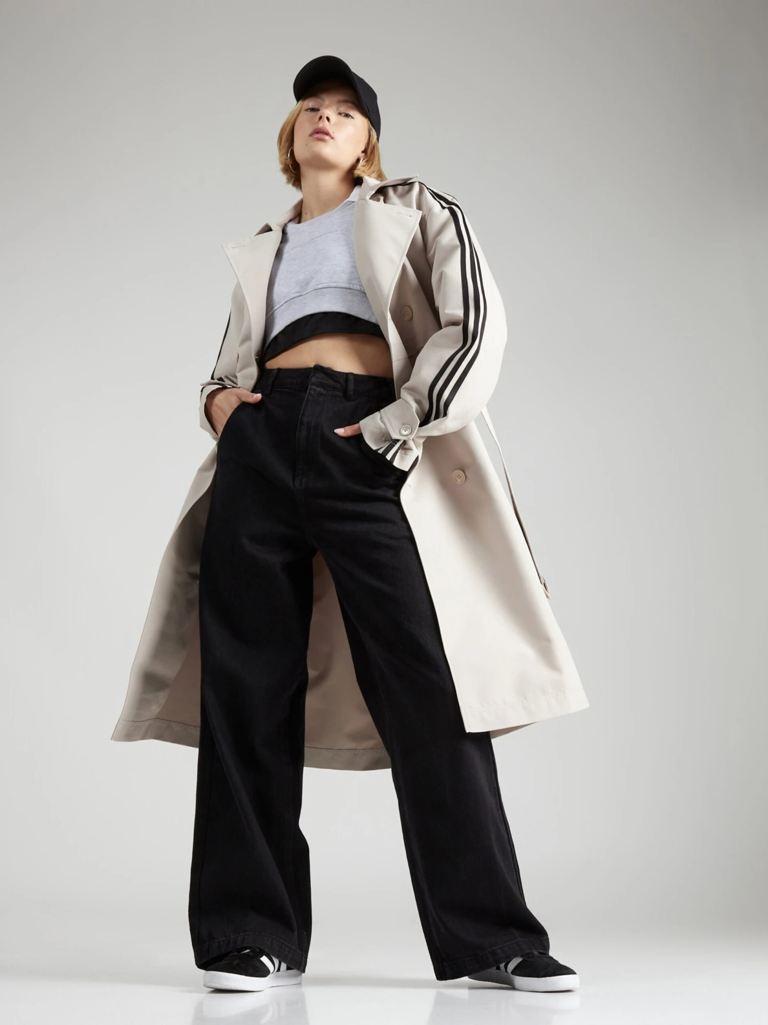 Adidas Originals Trenchcoats Tussenmantel Dames Beige 7 Adidas Originals Trenchcoats Tussenmantel Dames Beige - Afbeelding 5