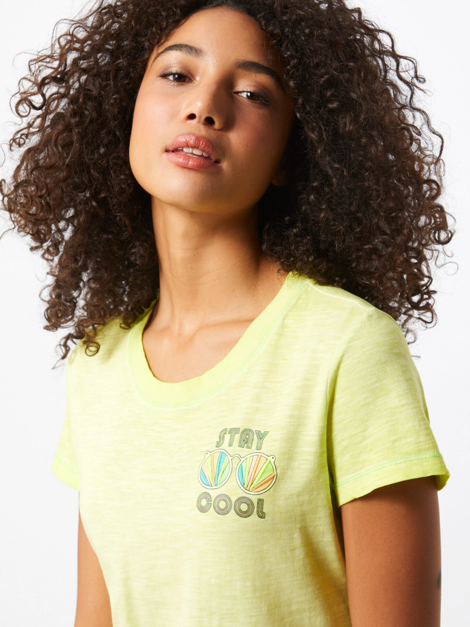 ESPRIT T-shirts Shirt Dames Geel Gemêleerd 7 ESPRIT T-shirts Shirt Dames Geel Gemêleerd - Afbeelding 5