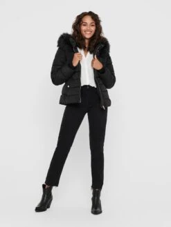 ONLY Gewatteerde Jassen Winterjas Camilla Dames Zwart -Dameskleding Verkoop Winkel 22a03168abd3f2ed43348cb06e1328d8