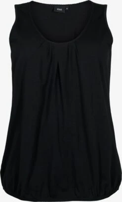 Zizzi Tanktops Top Polly Dames Zwart