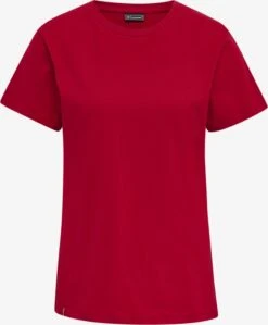 Hummel T-shirts Shirt Red Heavy Dames Rood