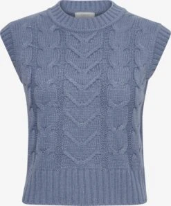 B.young Truien Zonder Mouwen Trui BYOTINKA SLIPOVER Dames Smoky Blue