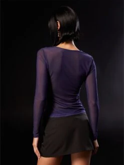 Longsleeves Shirt Dames Blauw / Donkerblauw -Dameskleding Verkoop Winkel 2423c1ddd76c58235845e0f060b0bf58