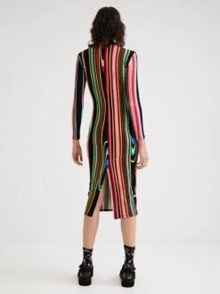 Desigual Midi Jurken Jurk Dames Zwart -Dameskleding Verkoop Winkel 279e111a57ed09c533534639f18cb2b5