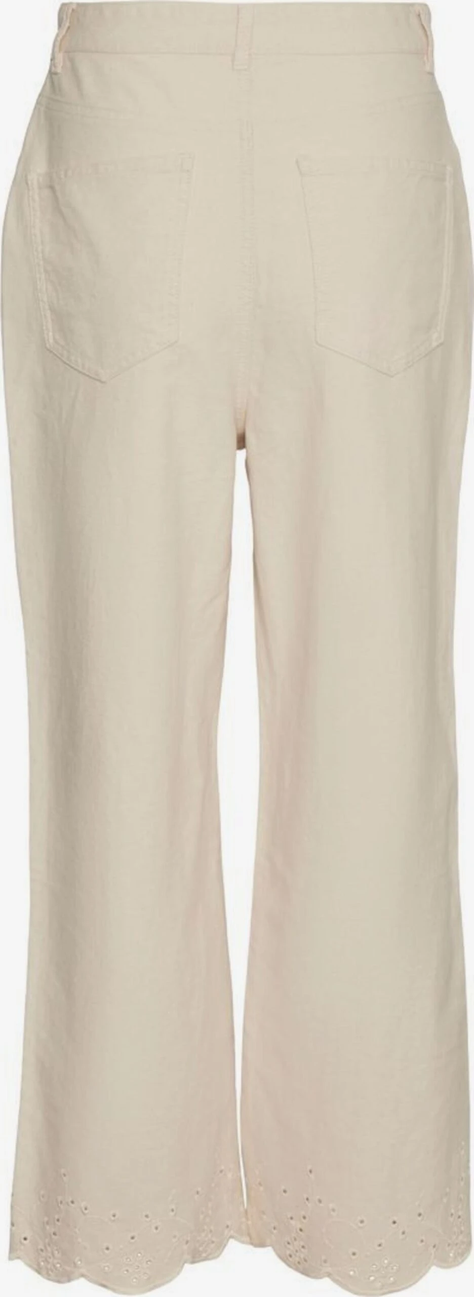 Vero Moda Wide Leg Wide Leg Jeans Dames Ivoor 3 Vero Moda Wide Leg Wide Leg Jeans Dames Ivoor
