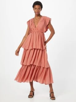 Maxi Jurken Jurk Dames Roestbruin -Dameskleding Verkoop Winkel 2a0a435b4b54371f32e82461da4aa81c