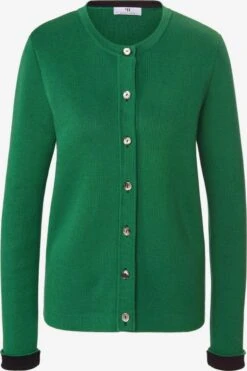 Vesten Gebreid Vest Dames Grasgroen