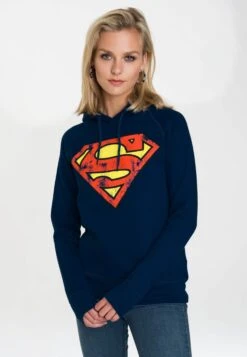 Logoshirt Hoodies Trui DC - Superman Logo Dames Donkerblauw -Dameskleding Verkoop Winkel 2afa715c1070a63762d08981903b7ca3