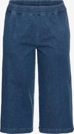 Sheego Denim Shorts Wide Leg Jeans Dames Blauw