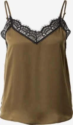 Ikks Kanten Tops Top CARACO Dames Kaki