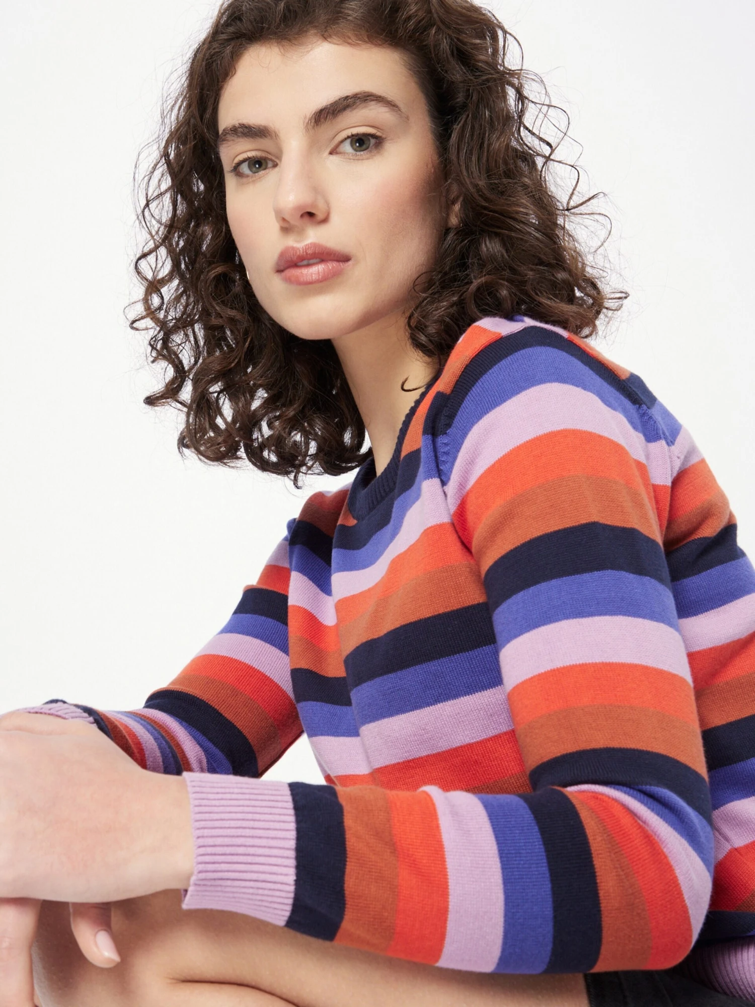 Fijngebreide Truien Trui Dames Blauw / Navy 4 Fijngebreide Truien Trui Dames Blauw / Navy - Afbeelding 2