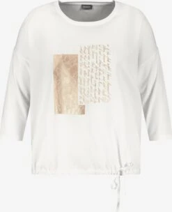 Shirts Met 3/4 Mouw Shirt Dames Offwhite