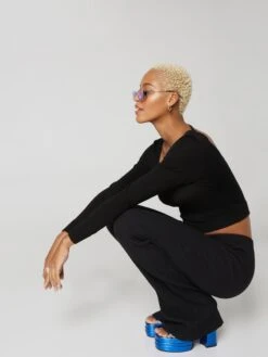 Basic Truien Trui Esther Dames Zwart -Dameskleding Verkoop Winkel 307a88eb08ead68dbcc20b0d8e9f2f3f