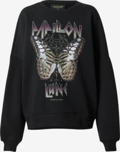 COLOURFUL REBEL Sweatshirts Sweatshirt Lune Dames Zwart