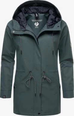Ragwear Regenjassen Functionele Jas Urbanna Remake Dames Donkergroen -Dameskleding Verkoop Winkel 3218baa3e7c936dc4f1ed633ea3313f5