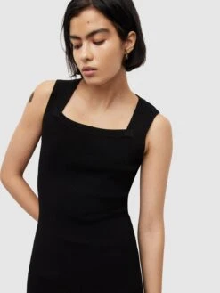 AllSaints Gebreide Jurken Gebreide Jurk BARDI Dames Zwart -Dameskleding Verkoop Winkel 3296effefbd4dd0a961db132f6a23ea0